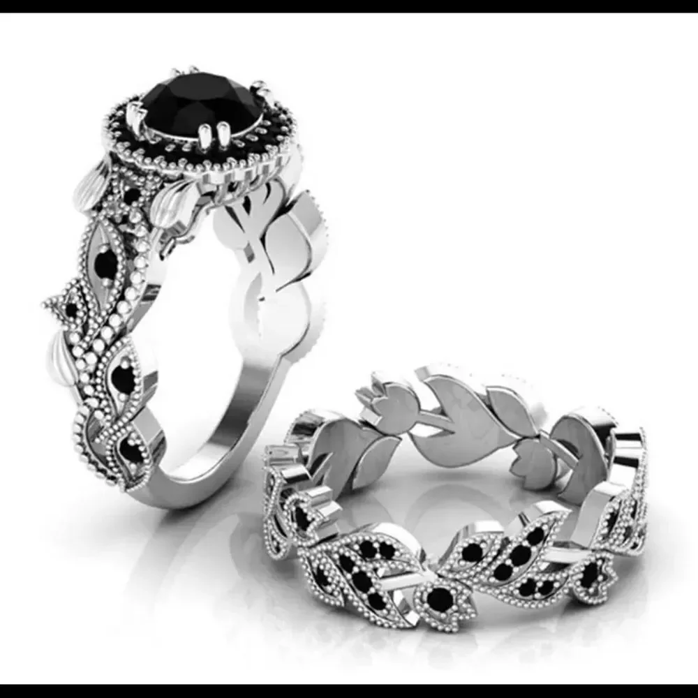 ‎SILVERTONE RING SET